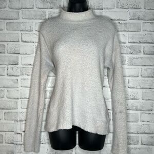 Natural Reflections Cozy Warm Long Sleeve Top, Ivory, Small